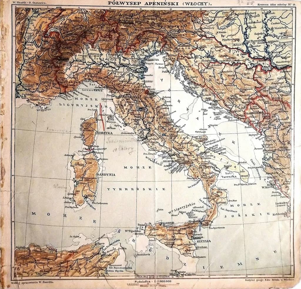 Gdzie dokładnie znajduje się półwysep apeniński? Położenie i kraje na mapie