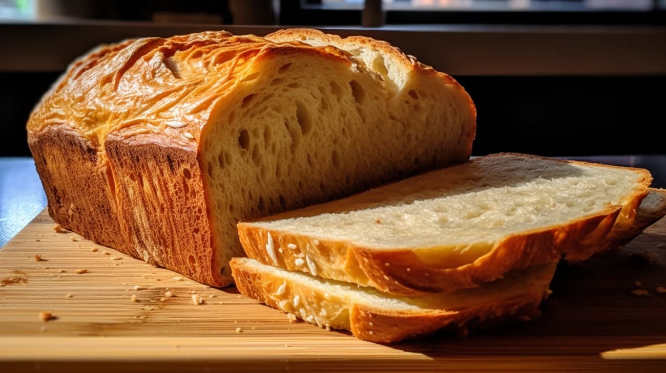 Pyszny domowy chleb z chrupiącą skórką